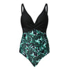 High waist ladies one-piece swimsuit