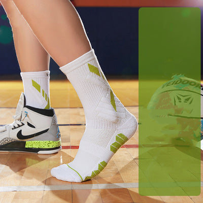 Practical Basketball Socks Mid-tube High-top Towel Thickened At The Bottom