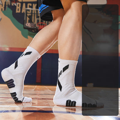 Practical Basketball Socks Mid-tube High-top Towel Thickened At The Bottom