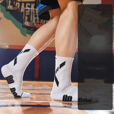 Practical Basketball Socks Mid-tube High-top Towel Thickened At The Bottom