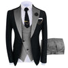 New Costume Homme Popular Clothing Luxury Party Stage Men&#39;s Suit Groomsmen Regular Fit Tuxedo 3 Peice Set Jacket+Trousers+Vest