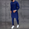 New African Ethnic Style Embroidered Men's Suit Set