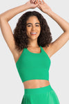 Crisscross Back Ladder Detail Sports Bra - nolimit