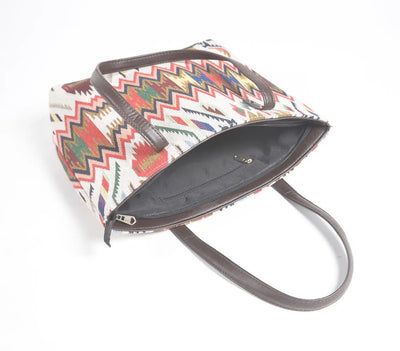 Jacquard Weave Tote, Sling & Wallet Set - Image #4