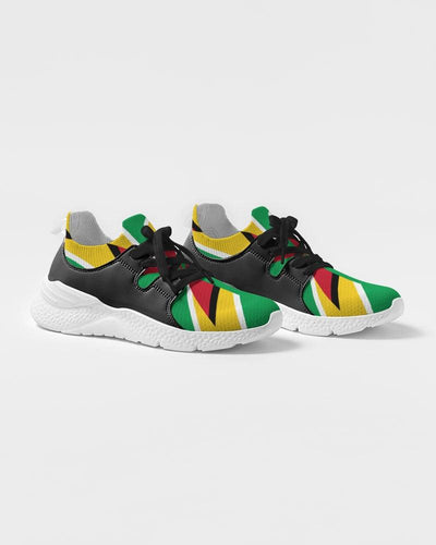 Guyanese Swag Flag Artistic Women's Two-Tone Sneaker - nolimit