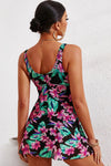 Full Size Twist Front Sleeveless Swim Dress - nolimit