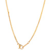 14K Gold Plated Infinity Cross Pendant Necklace