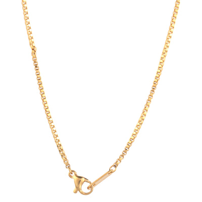 14K Gold Plated Infinity Cross Pendant Necklace