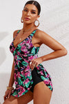 Full Size Twist Front Sleeveless Swim Dress - nolimit