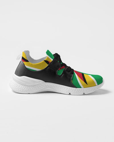 Guyanese Swag Flag Artistic Women's Two-Tone Sneaker - nolimit