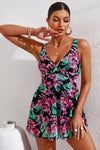 Full Size Twist Front Sleeveless Swim Dress - nolimit