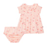 Organic Cotton Printed Dress Set Pink Snails - Image #1