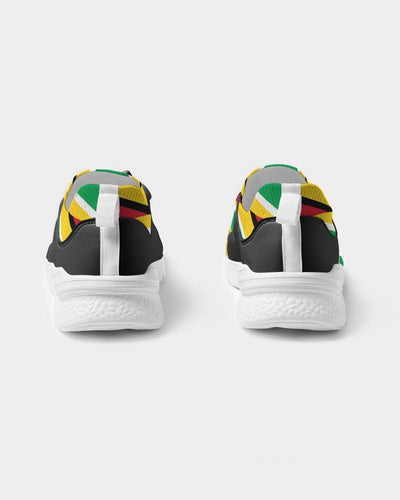 Guyanese Swag Flag Artistic Women's Two-Tone Sneaker - nolimit