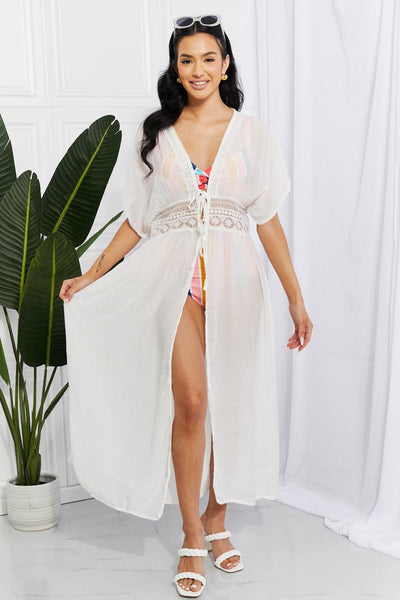 Marina West Swim Sun Goddess Tied Maxi Cover-Up - nolimit