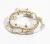 Taupe Beaded Cluster Bracelet