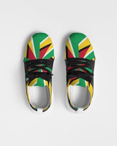 Guyanese Swag Flag Artistic Women's Two-Tone Sneaker - nolimit