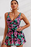 Full Size Twist Front Sleeveless Swim Dress - nolimit