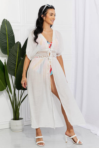 Marina West Swim Sun Goddess Tied Maxi Cover-Up - nolimit