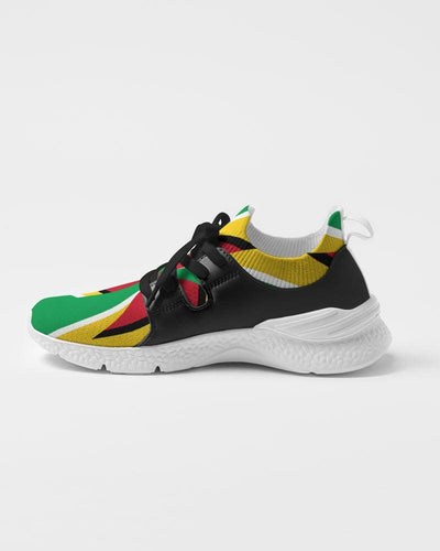 Guyanese Swag Flag Artistic Women's Two-Tone Sneaker - nolimit