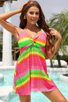 Full Size Twist Front Sleeveless Swim Dress - nolimit